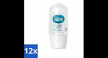 12 x Odorex Deodorant Roller Ultra Protect 50 ml - Deodorant Roller - Zweetvermindering - Okselbescherming - Huidverzorging - Alcoholvrij