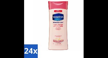 24 x Vaseline Handcreme Healthy Hands & Stronger Nails 200 ml - Handcrème - Nagelversterking - Keratine - Hydratatie - Handverzorging