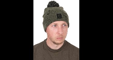 Fox Collection Bobble Hat - Kleur : Green-Black