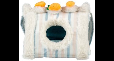 Duvo+ Striped Triangel Huis Pluche S - 20X16X13,5CM