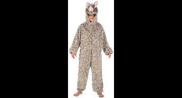 Chaks - Zwijn Steiff Van Asterix Kind Kostuum - Grijs - Maat 128 - Carnavalskleding - Verkleedkleding