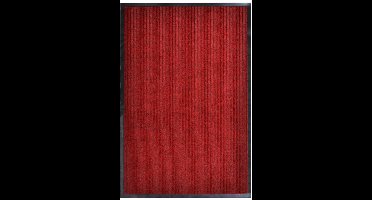 vidaXL - Deurmat - 117x220 - cm - PVC - rood
