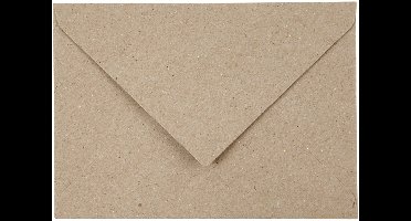 Gerecyclede Enveloppen, C6 11,5x16 cm, 120 gr, naturel, 50stuks