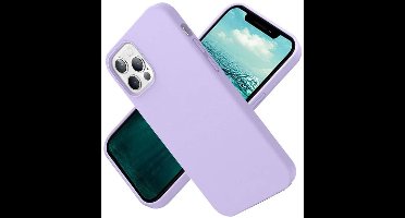 Nano Hoesje siliconen Backcover - Soft TPU case Geschikt voor iPhone 12 Pro Max (6.7 inch) - Lila