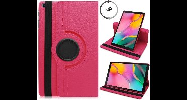 Hoesje Geschikt Voor Samsung Galaxy tab s6 lite 2024 hoes Pink Draaibare Hoesje Case Cover tablethoes - Tab s6 lite hoes 2020 / 2022 360 Hoes bookcase