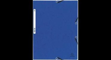 EXACOMPTA hoekmap, DIN A4, van karton, blauw