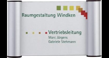 FRANKEN deurplaatklem, 180 x 60 mm - 1/2 A6, zilver