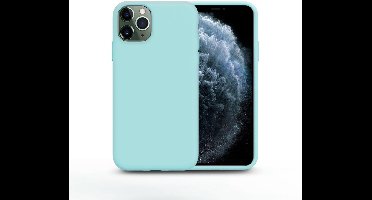 Nano Silicone Back Hoesje Geschikt voor iPhone 11 Pro Max - Mint Groen