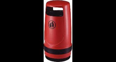 Merlin kunststof afvalbak 90 liter, Rood (VB600000R)