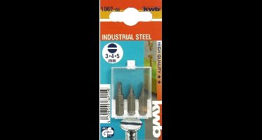 KWB - Schroefbitset - type Vlak met 3-4-5mm - 3-delig