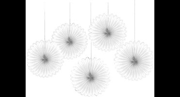 RIETHMULLER - Set witte hangdecoraties