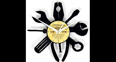 Lp-wandklok met gereedschap - vinyl klok 12 inch - 27 CM