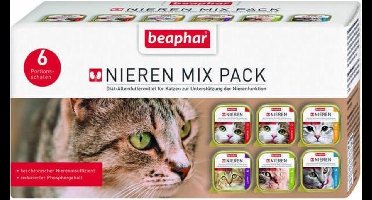 Beaphar Nierdieet Kattenvoer - Mix Pack - 6 x 100 g