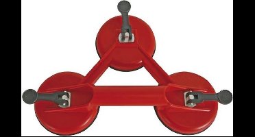 Toolland Tegel-/glasdrager met 3 zuignappen, diameter 115 mm, draagkracht 33-100 kg