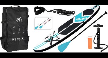 XQ Max Sup board beginners 320 cm - 6-delige set - Blauw Zwart