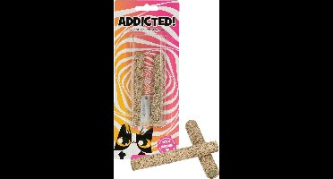 Addicted Sticks – Kattenspeeltje gemaakt met Madnip – Met Kattenkruid - 10 x ø 1 cm – 2 Stuks