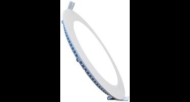 LED Downlight Slim - Inbouw Rond 6W - Dimbaar - Helder/Koud Wit 6400K - Mat Wit Aluminium - Ø120mm