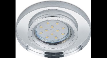 Spot Armatuur GU10 - Torna Panomi - GU10 Inbouwspot - Rond - Chroom - Aluminium - Ø90mm