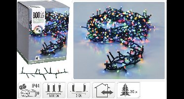 Verlichting MicroCluster 800LED Multi Color 16M IP44 kerstverlichting.