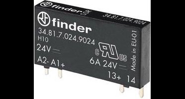 Finder Halfgeleiderrelais 34.81.7.005.9024 Schakelspanning (max.): 33 V/DC Direct schakelend 1 stuk(s)
