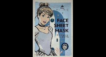 Disney princess Face sheet mask - tissue gezichtsmasker - skin boosting formula - strawberry - aardbei - cinderella assepoester - prinses