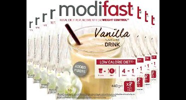 Modifast Intensive Milkshake Vanille - 8 x 8 x 55 gr - Voordeelverpakking
