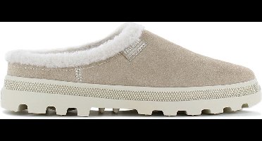 PALLADIUM Palladune Mule Warm - Pantoffels Slippers Leer Beige 74337-271-M - Maat EU 39 UK 5.5