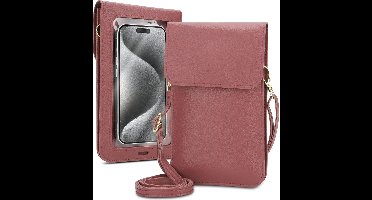 Mobielhoesje geschikt voor Lenovo P2 in ROZE Etui Case Cover Handtas voor dames