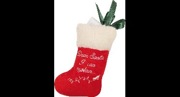 Croci Xmas Kerstsok Kat Pluche 15 cm