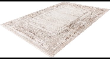 Pierre Cardin Lalee vloerkleed modern trendy hotelsjiek laagpolig karpet vervaagd 120x170 cm Taupe terra
