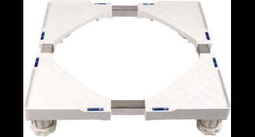 Livista® - Verstelbare Wasmachinestandaard - Wit - Max.300 kg - Geschikt voor Koelkast/Wasmachine/Droger/Vrieskast - Universele Standaard