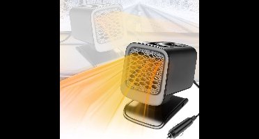 ApexArte® Auto Verwarming Ventilator - Auto Kachel 12 Volt - Heater - Ontdooier - 360 Graden Rotatie - Zwart