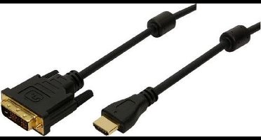 LogiLink HDMI>DVI-D 5m Zwart