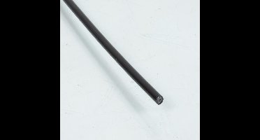 grote zwarte rem- of koppelingsmantel Ø6mm x 1m nylon inzetstuk voor motorscooter