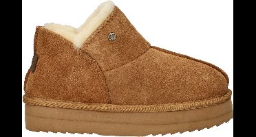 Warmbat Willow Vrouwen Sloffen - Cognac - Maat 37