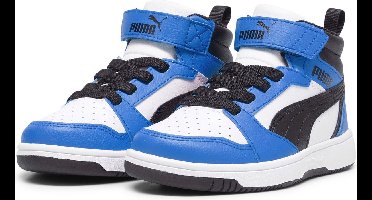 PUMA Puma Rebound V6 Mid AC+ PS Unisex Sneakers - PUMA White-PUMA Black-Racing Blue