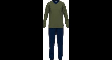 Tom Tailor - Katoenen pyjamaset - Maat 50 - green-dark-horizontal-stripe