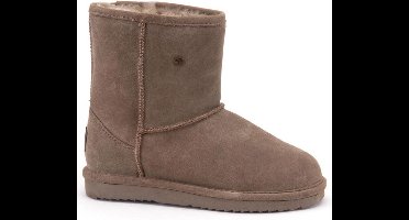 Warmbat - Dames Laars Kangaroo Suede - Moss - Maat 37