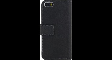 Mobilize Telefoonhoesje geschikt voor Apple iPhone 5 Hoesje | Mobilize Classic Gelly Wallet Bookcase Portemonnee | Pasjeshouder voor 2 Pasjes | Telefoonhoesje voor Pinpas / OV Kaart / Rijbewijs - Zwart