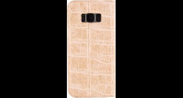 Mobilize Telefoonhoesje geschikt voor Samsung Galaxy S8 Hoesje | Mobilize Premium Gelly Bookcase Portemonnee | Pasjeshouder voor 1 Pasje | Telefoonhoesje voor Pinpas / OV Kaart / Rijbewijs - Roze