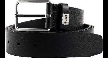 BOSS Leren Riem Elio Sz35 Leather Belt W100 Black Zwart