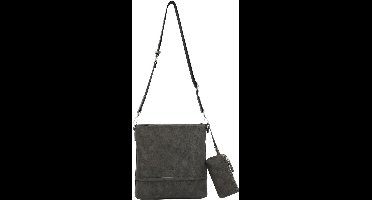 PICARD Schoudertas Valley Crossover Bag With Zip Black Antraciet