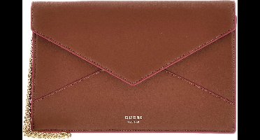 GUESS Koppeling Avondtas Large Envelope Cognac Bruine