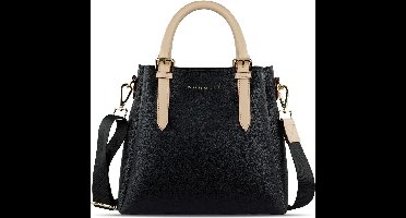 bugatti Handtas Schoudertas Ella Top Handle Black Zwart