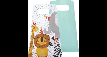 Maak je feest compleet met Boland - Safari - Feestzakjes - 28*17cm - 10 stuks!