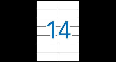 Apli laser A4 etiketten 105x42 | 4mm 1.400