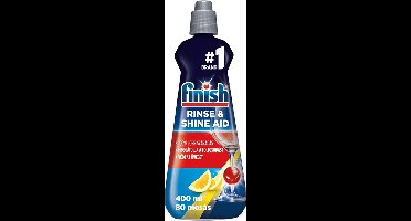Finish - PowerBall - Shine & Protect Rinse Aid - Lemon - 400 ml