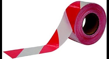Cimco 182780 Afzetlint rood/wit (l x b) 100 m x 75 mm