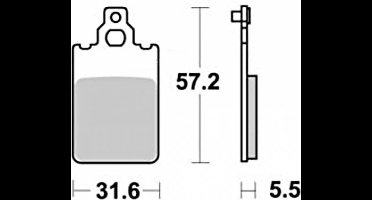 oem remblokje voor peugeot 50 xplc motorfiets 1990 nieuw