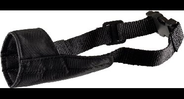 Flamingo Ned - Muilband Honden - Muilband Ned Nylon Zwart Xs Nek 37-51cm / Neus 11cm - 1st - 117399 - 1st